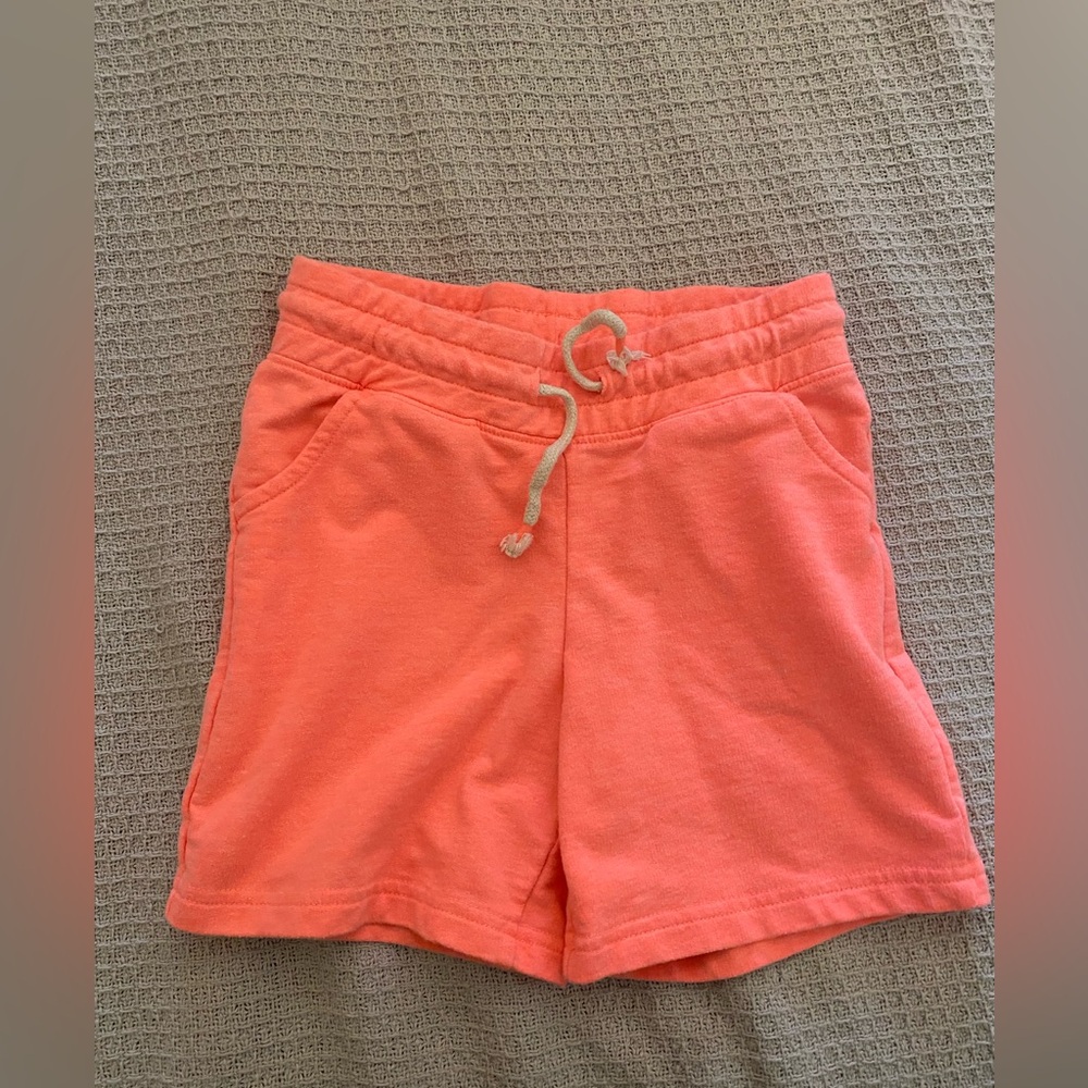 Coral/ bright orange ( neon )  girls shorts